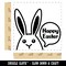 Peeking Bunny Happy Easter Square Rubber Stamp for Stamping Crafting